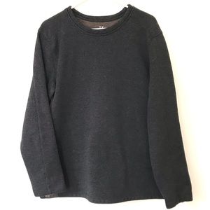 OUTDOOR LIFE Ribbed Top Layer Warm Fleece-like Lining 100% Polyester Charcoal L